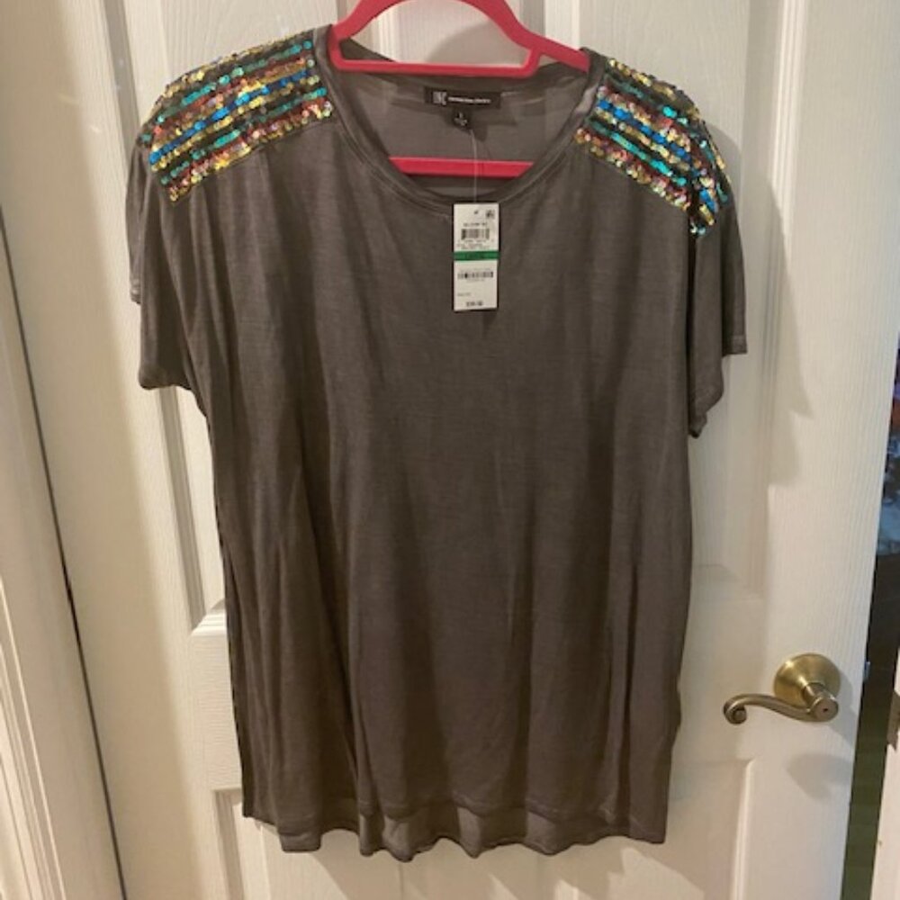 INC sequin top